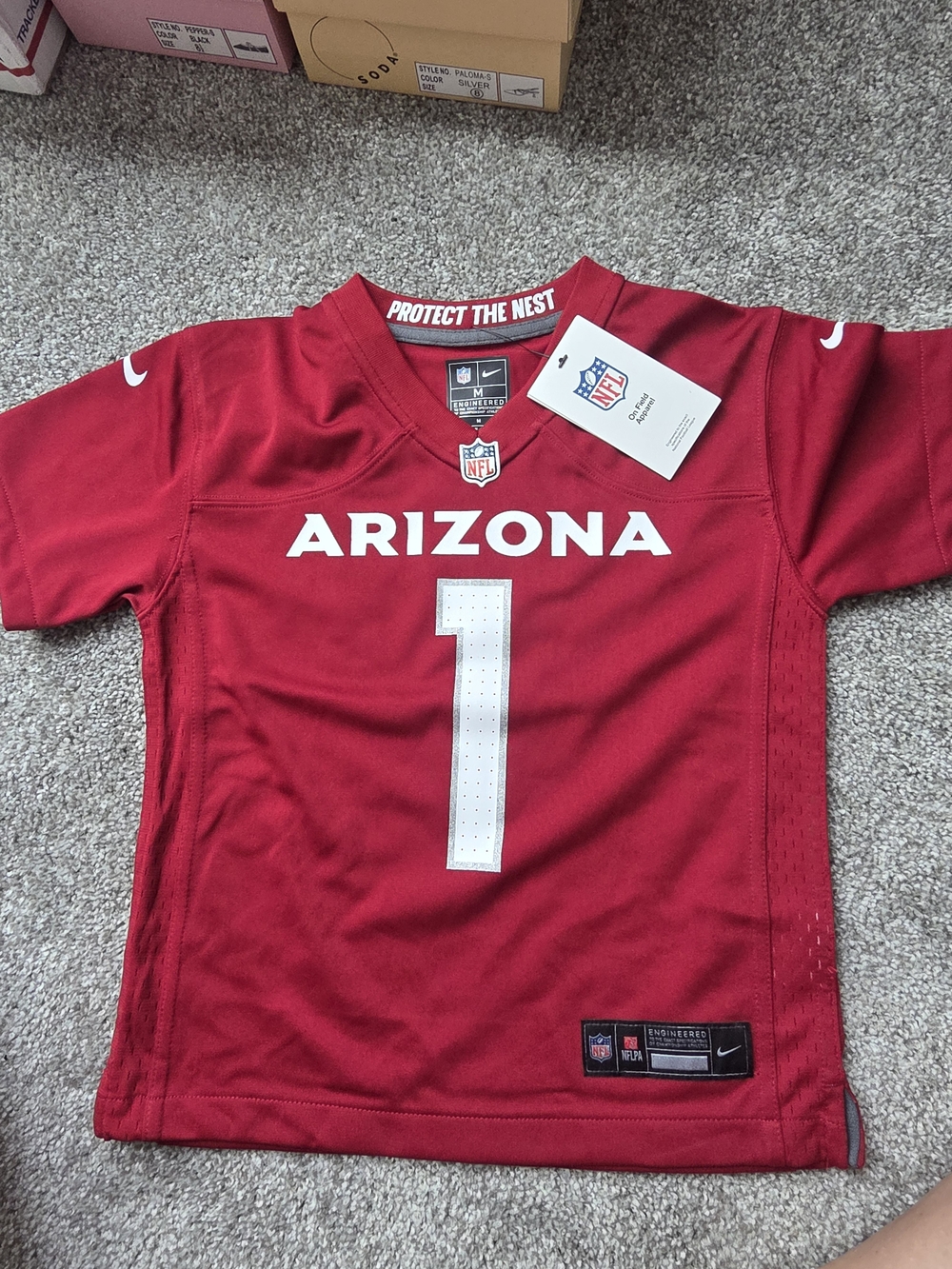 NFL Arizona Kids Red #1 Jersey